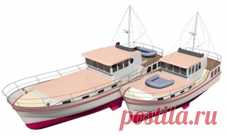 Траулер | Голландские баржи Branson Boat Design