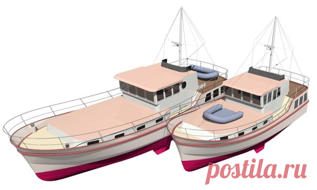 Траулер | Голландские баржи Branson Boat Design