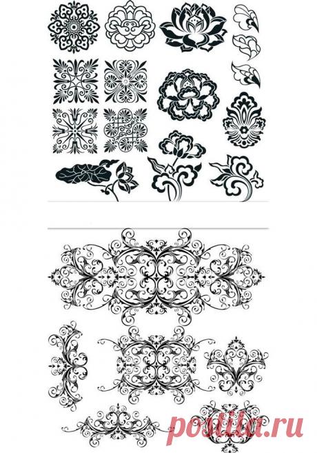 Узоры и орнаменты трафареты для детей. Распечатайте шаблоны бесплатно.