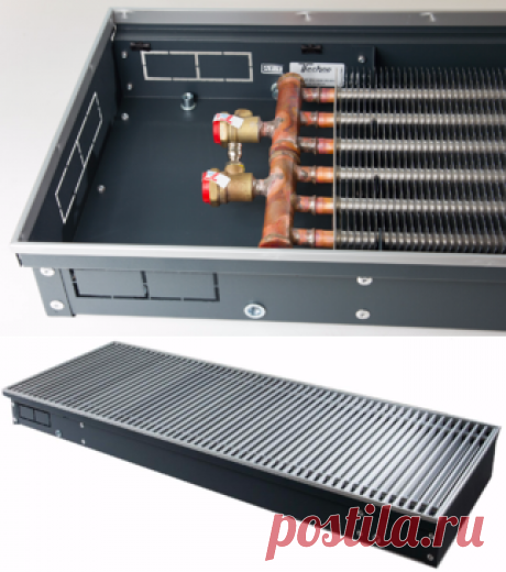 Внутрипольный конвектор Techno серия Power KVZ 65/300/2800 с естественной конвекцией (артикул: KVZ 300-65-2800.00.000) в Москве