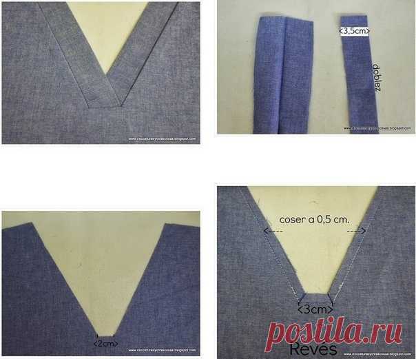 #sewingschool_useles

● 2 способа обработки V-образной горловины