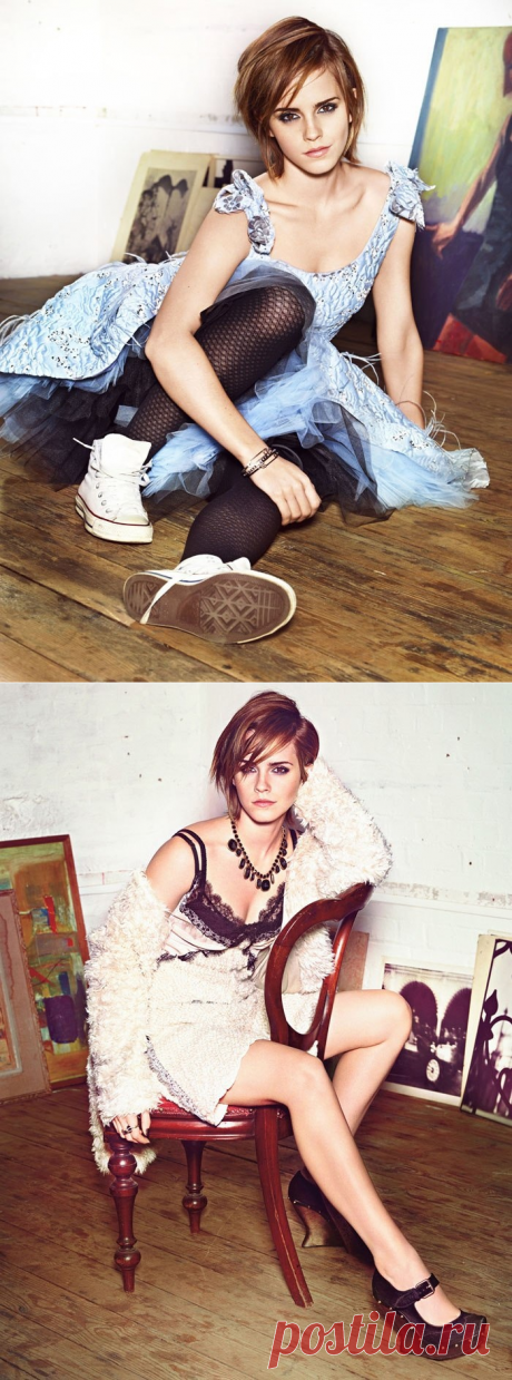 Эмма Уотсон (Emma Watson) в фотосессии Алексея Хэя (Alexei Hay) для журнала Glamour (октябрь 2012)