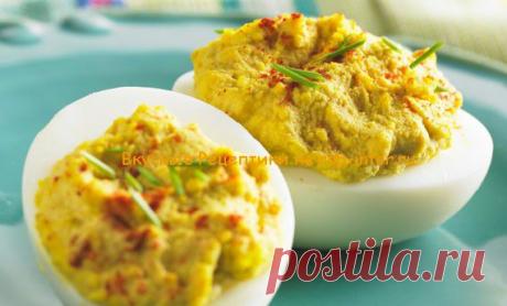 Яйца фаршированные тунцом. Рецепты с фото. | Вкусные Рецептики