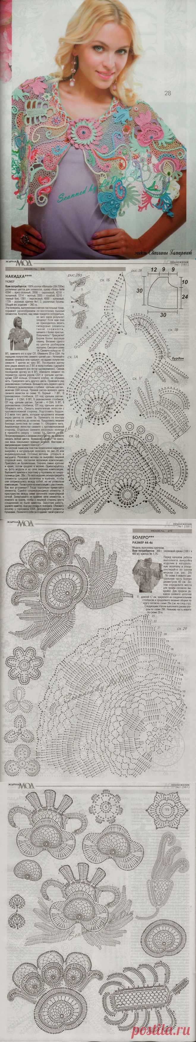 Irish crochet &: Cape of Irish lace.