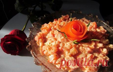 Новогодний салат «Морская роза»