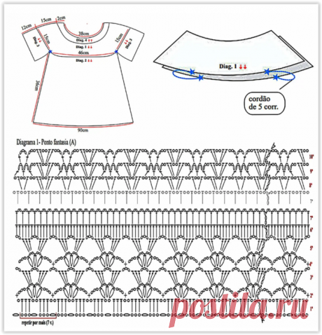 5 модных нарядных блузок на лето - описание и схемы вязания крючком!