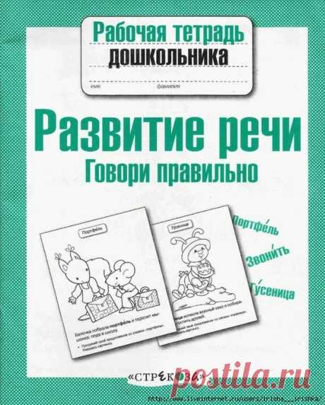 Развитие речи.Говори правильно.Рабочая тетрадь дошкольника