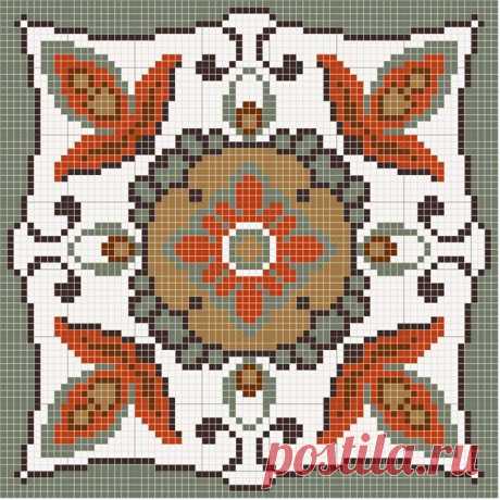 Бискорню ... вышивка крестом всяк разных кривулек