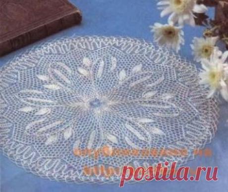 Салфетка с листьями, Вязаные салфетки Если вы решили связать это маленькое произведение искусства, пожалуйста, не экономьте на материале. Используйте только высококачественную пряжу, тогда вам