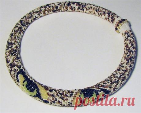 Галерея вязанных жгутиков-шнуриков и узоры к ним | biser.info - всё о бисере и бисерном творчестве