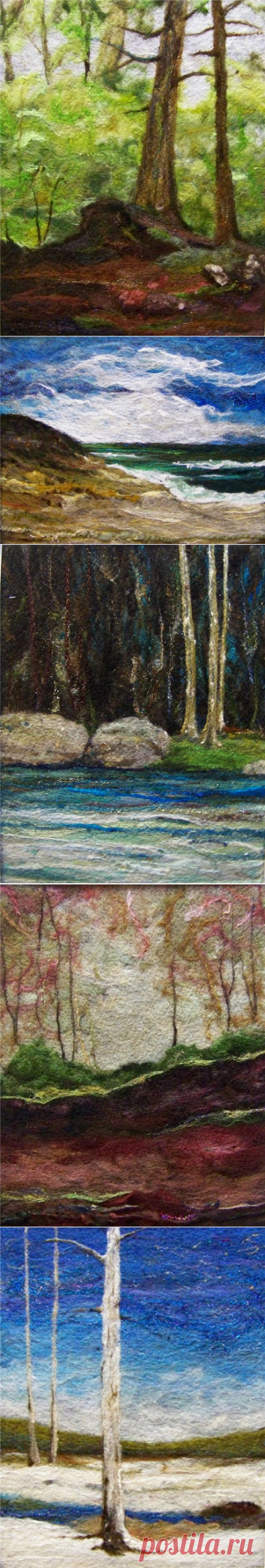 Картины из войлока.