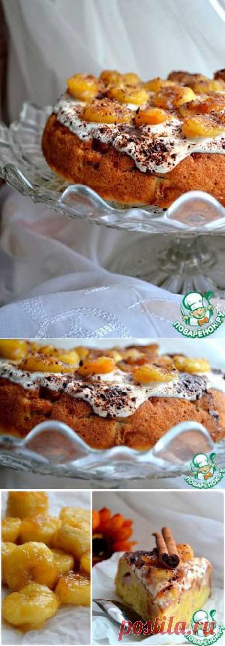 Шарлотка банановая с кленовым сиропом - кулинарный рецепт