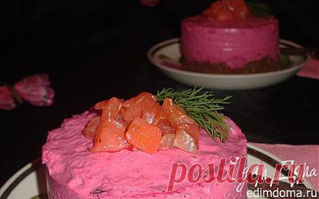 Свекольный чизкейк с форелью | Кулинарные рецепты от «Едим дома!»