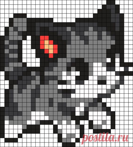 (1) Cat Perler Bead Pattern | Points de croix