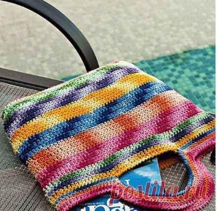 Как связать пляжную сумку (2 варианта с подробным описанием) | Рукоделие