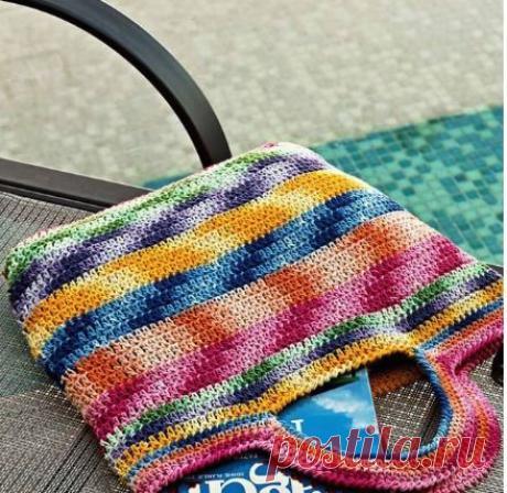 Как связать пляжную сумку (2 варианта с подробным описанием) | Рукоделие