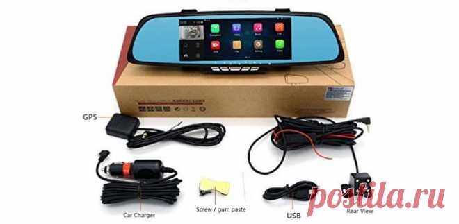 Smart Rear-View Mirror With Integrated Dash Cam, Touchscreen and GPS Navigation