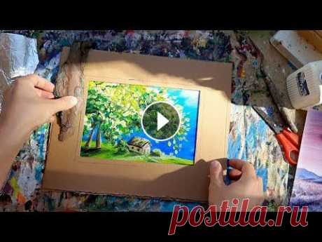 РАМКА СВОИМИ РУКАМИ| Из картона| Любое оформление #рамкасвоимируками #артклякса #офомляемкартину Друзья, привет! Сегодня я покажу Вам, как сделать рамку своими руками. А двум победительницам бегу на п...
