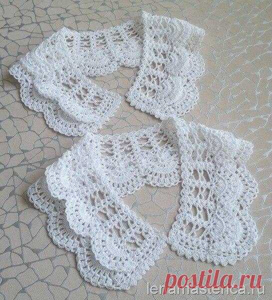 Вяжем ажурные воротнички