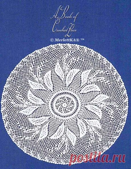 Салфетка "Ландыш серебристый" пышными столбиками с подборкой узоров ☆ вязание крючком