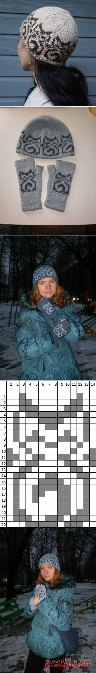 двухцветный комплект: ru_knitting