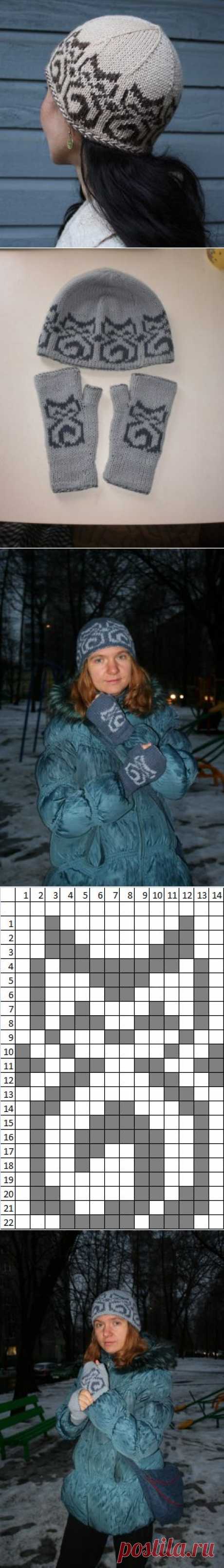 двухцветный комплект: ru_knitting