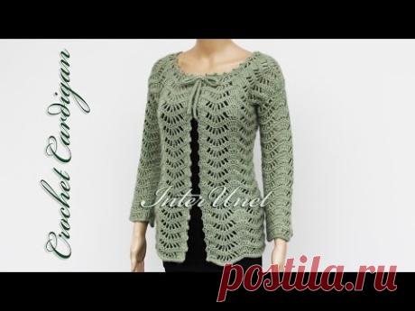 Lace jacket cardigan crochet pattern