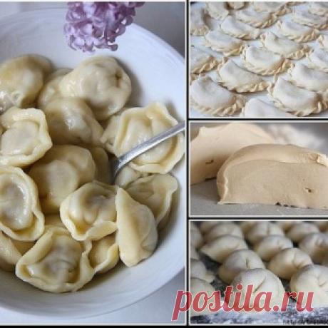 Вкуснейшее универсальное заварное тесто для вареников, пельменей, чебуреков...