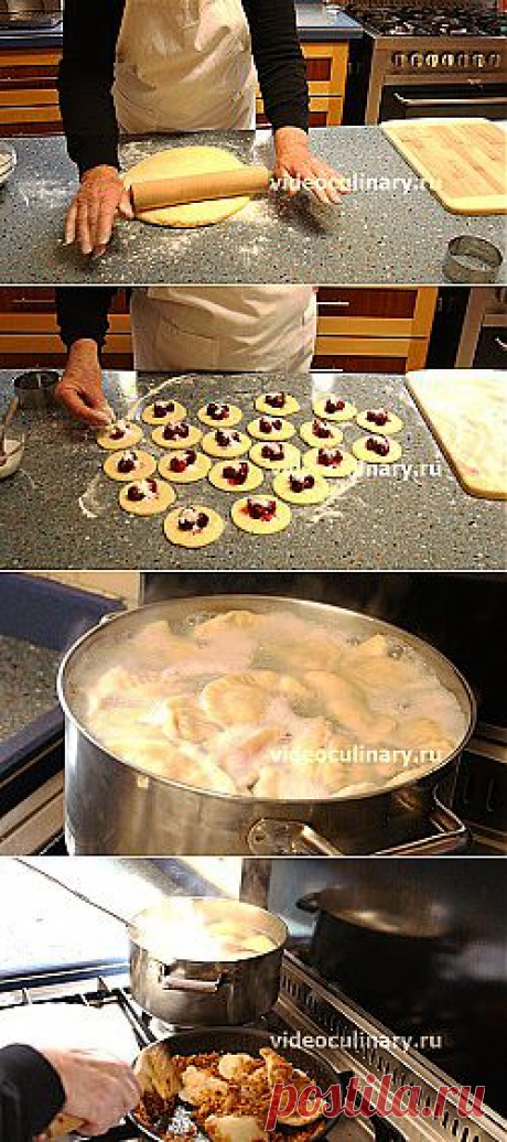 Вареники с вишней из картофельного теста - Простые рецепты Овкусе.ру