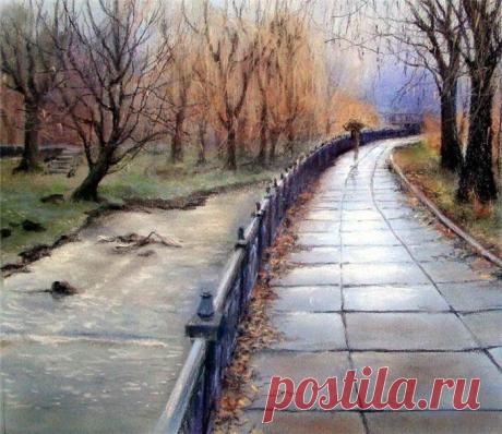 Дождь намочил асфальт, и душу.