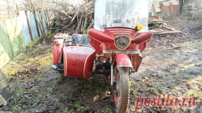 Мотоцикл МТ 10-36 випуск 1977 р. із саморобним причіпом .: 4 000 грн. - Мотоциклы Каменец-Подольский на Olx