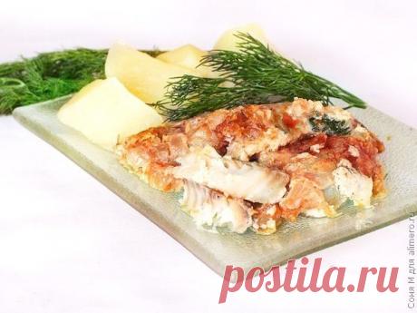 Треска, запеченная под майонезом с овощами / Рецепты с фото