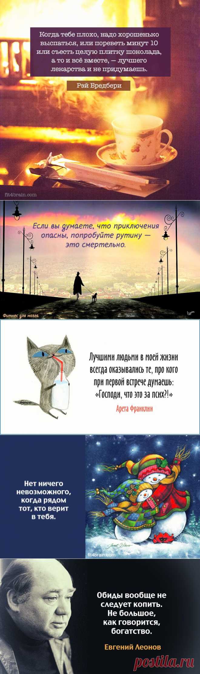 Позитивные глубокомысленные цитаты.