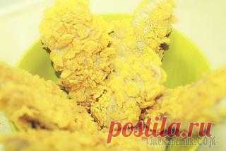 Куриные Стрипсы Как в KFC - Хрустящая курица в кукурузных хлопьях