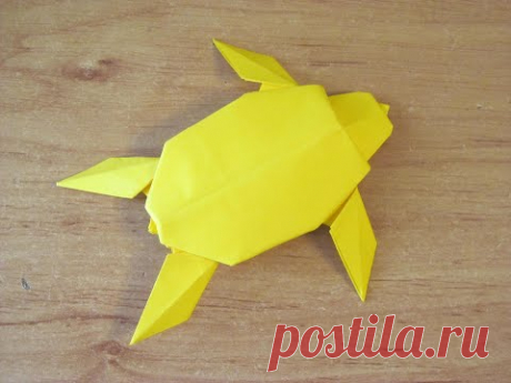 Как сделать ЧЕРЕПАХУ из Бумаги ОРИГАМИ Бумажная ЧЕРЕПАХА Поделка How to make a Paper Sea Turtle ORIG