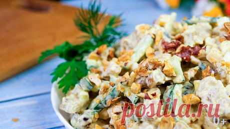 Салат «Белый танец». Дамы приглашают кавалеров. | Вкусный рецепт от Людмилы Борщ | Яндекс Дзен