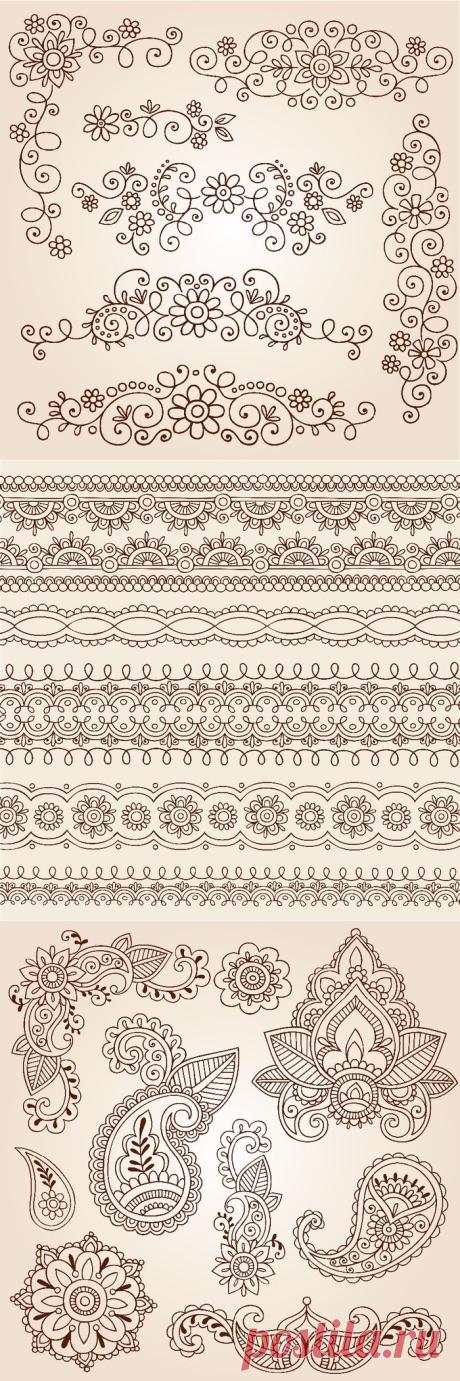 Paisley - шаблоны для росписи.