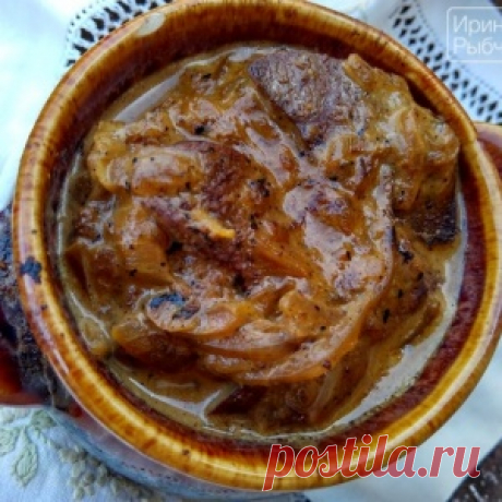 Очень вкусная и нежная печень по-строгановски