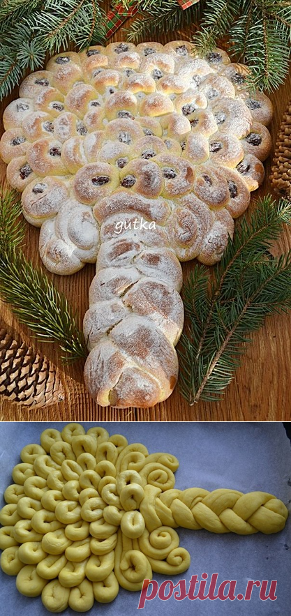 Сладкая рождественская бриошь ( Dolce Albero Natale).
