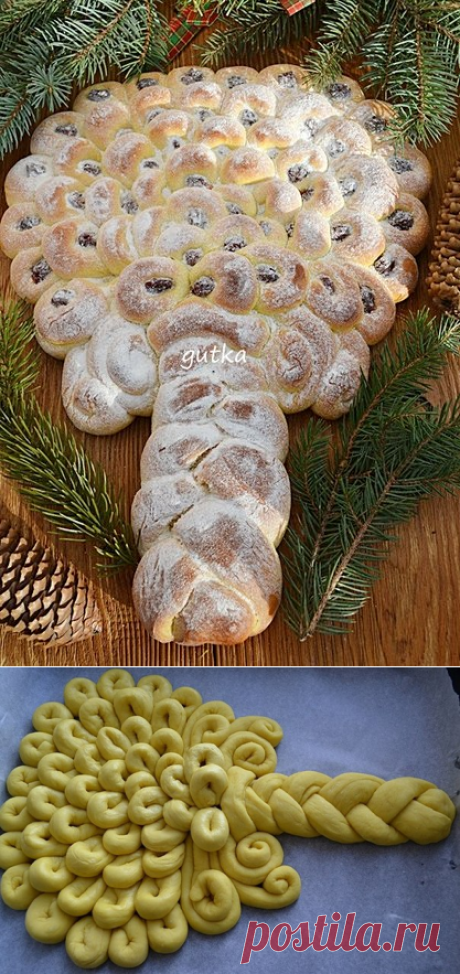Сладкая рождественская бриошь ( Dolce Albero Natale).