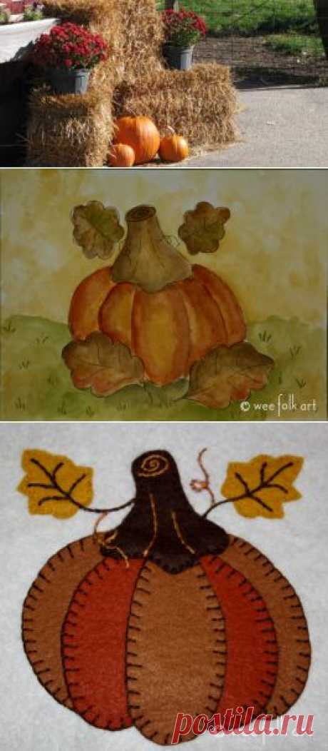 Harvest Pumpkin Coloring Page | Wee Folk Art
