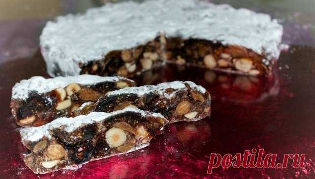 Панфорте - итальянский орехово-фруктовый пирог