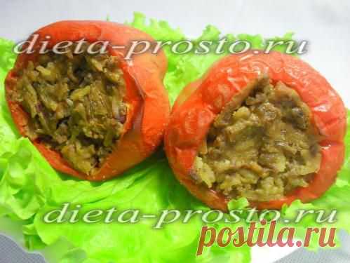 фаршированный мясом и рисом