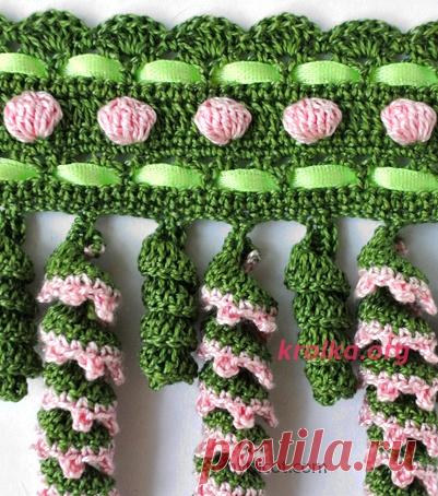 Как вязать крючком крупные спиральки