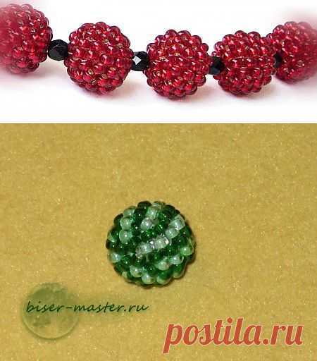 Учимся оплетать бусины мозаикой » Бисерные мастер-классы.