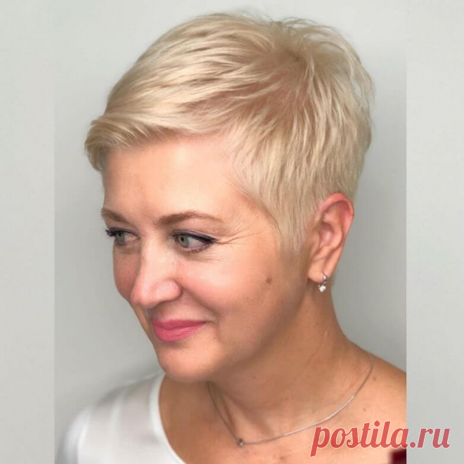 Модные стрижки для дам старше 60 лет