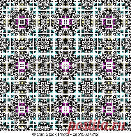 Stock Photography of Seamless pattern QR code - Digital computer graphic csp15627212 - Search Stock Photos, Pictures, Images, and Photo Clip Art