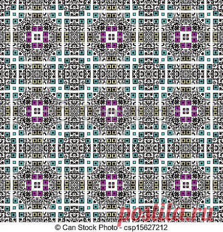 Stock Photography of Seamless pattern QR code - Digital computer graphic csp15627212 - Search Stock Photos, Pictures, Images, and Photo Clip Art