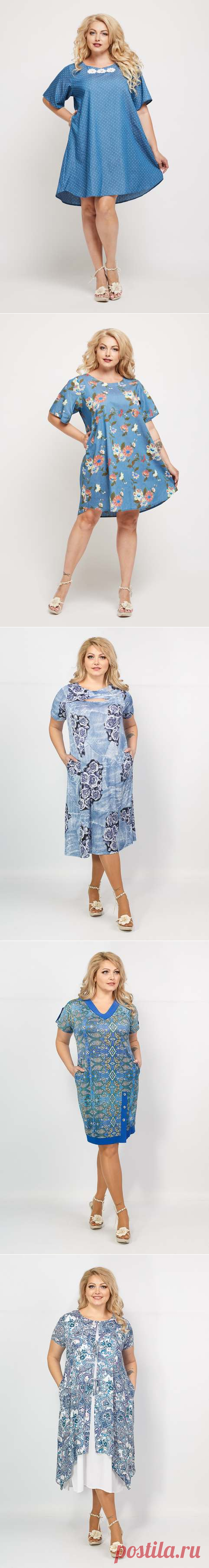 Платья и сарафаны для полных женщин российской компании SPARADA лето 2018 (50 фото)