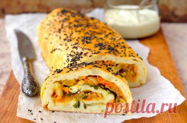 Фаршированный хлеб по-магрибски: рецепт оригинальной закуски